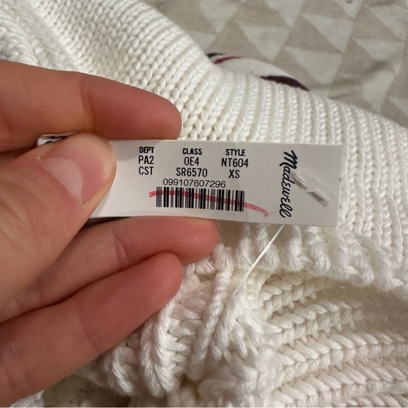 Madewell Ribbed Cotton Turtleneck Sweater in Stripe - Picture 6 of 6